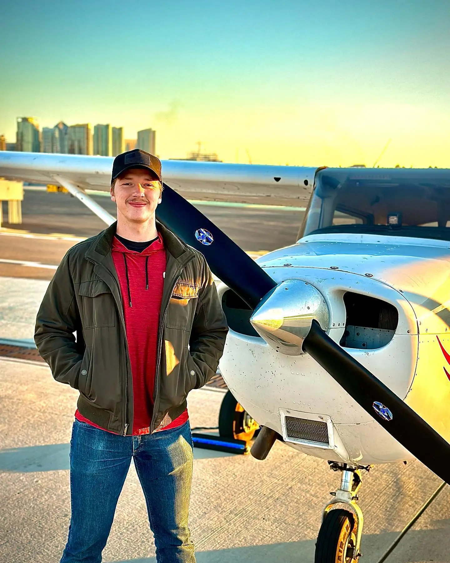 Marty McFly with his plane