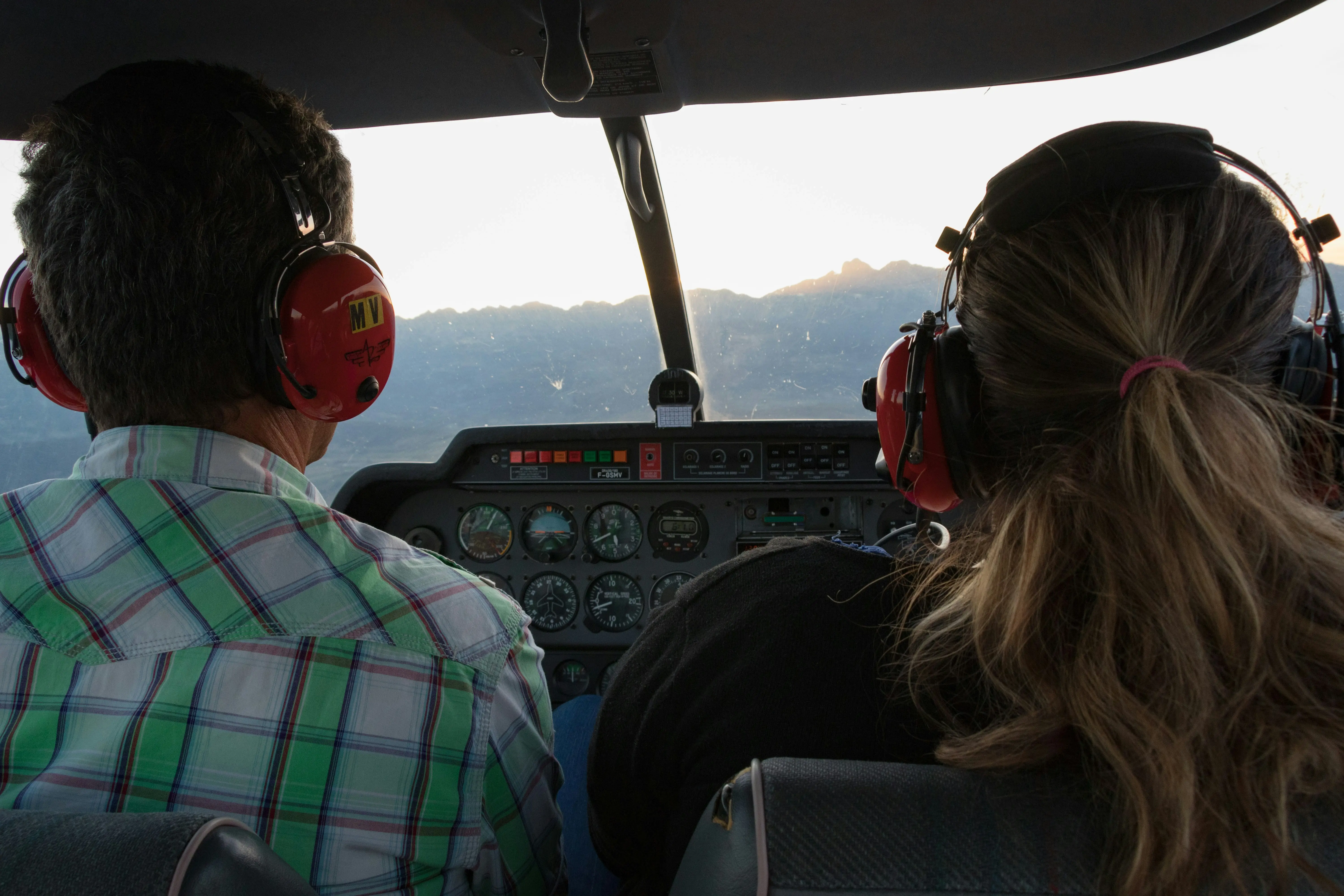 New pilot receiving flight instruction in a small aircraft